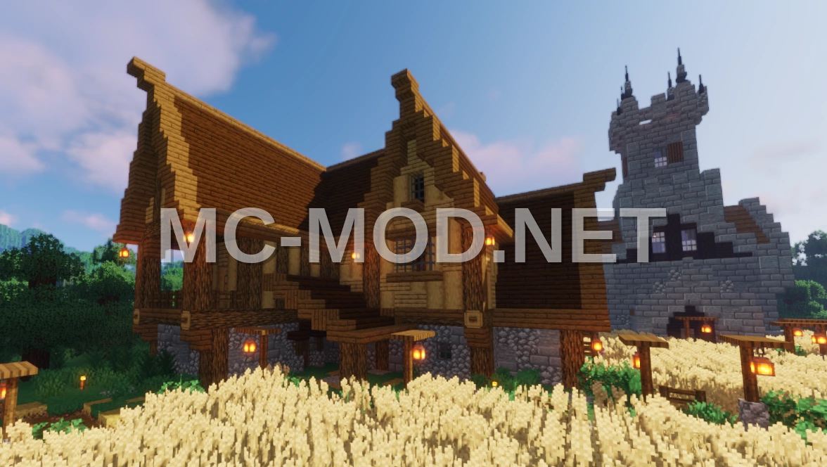 Medieval Cottage With Spruce Accents