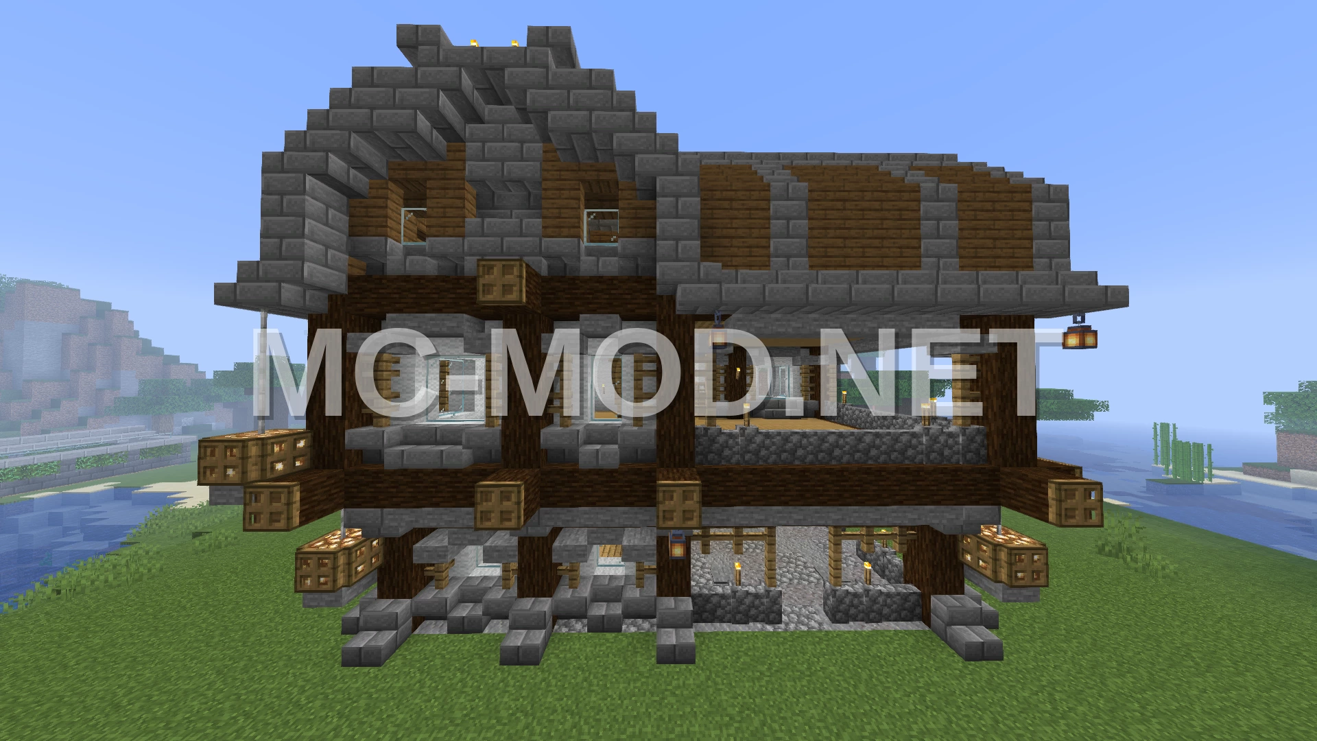 Classic Medieval House With Oak Planks