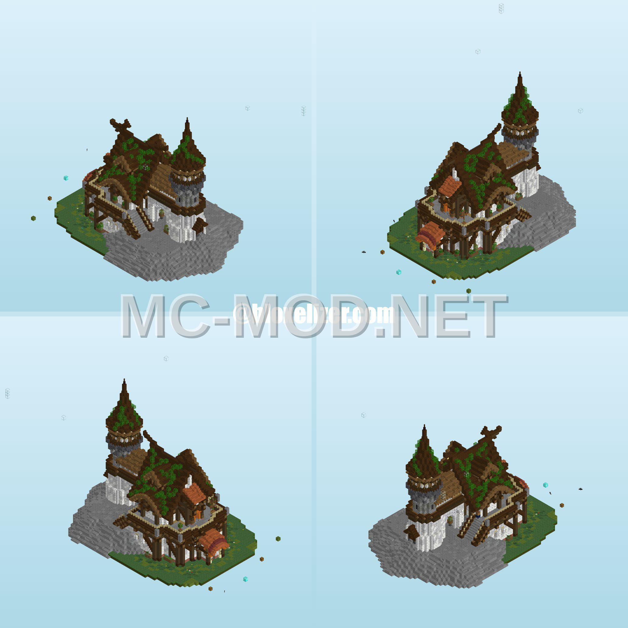 Dark Oak Medieval House
