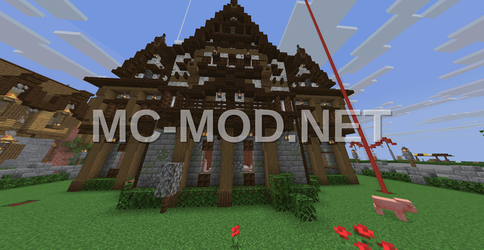 Medieval Spruce Log House