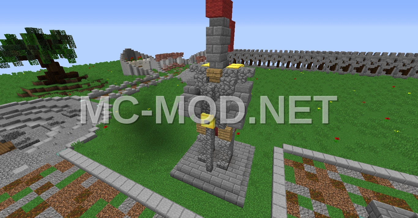 Medieval Knight Statue – Stone Bricks