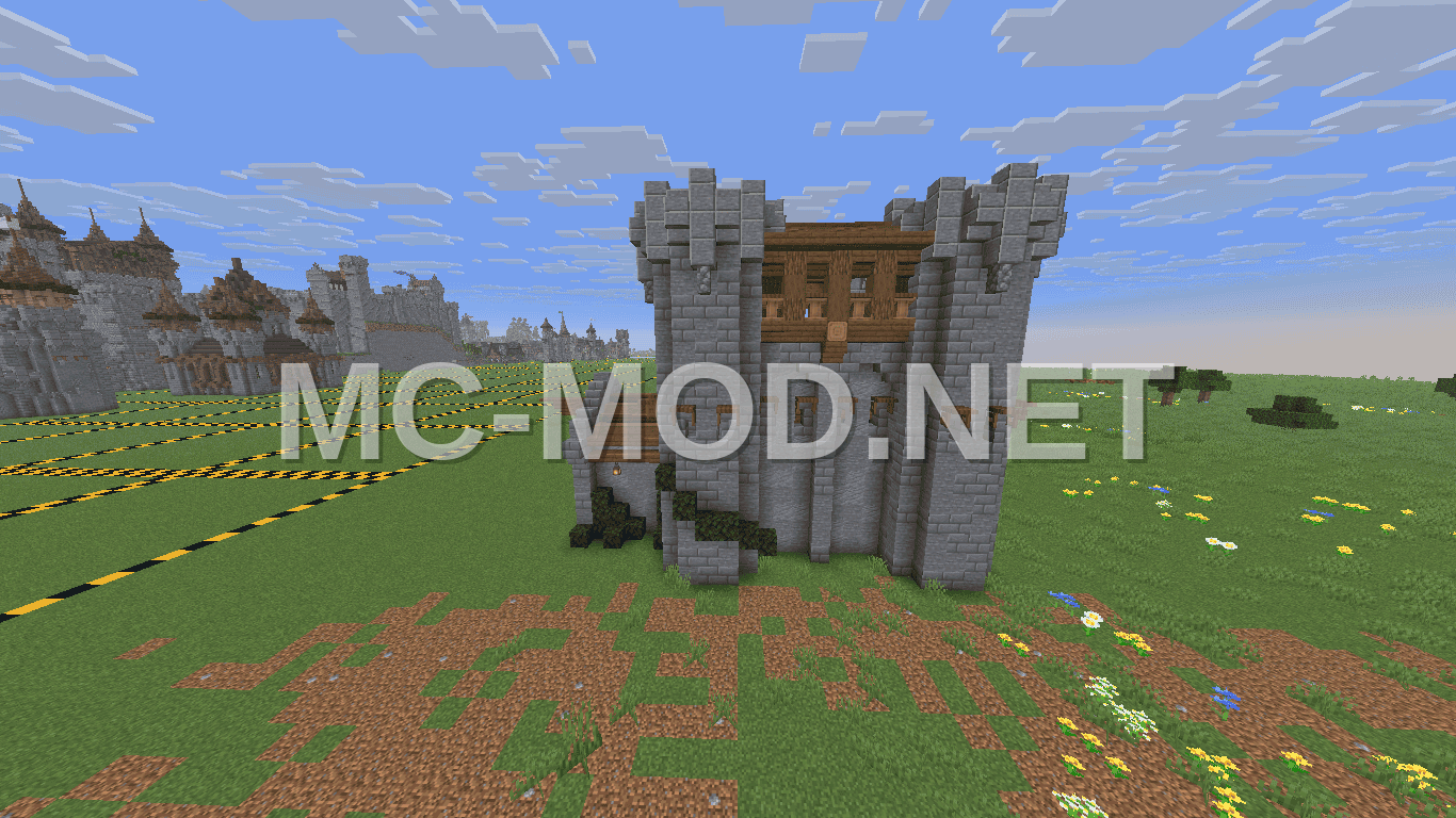 Medieval Manor House – Stone & Oak Base
