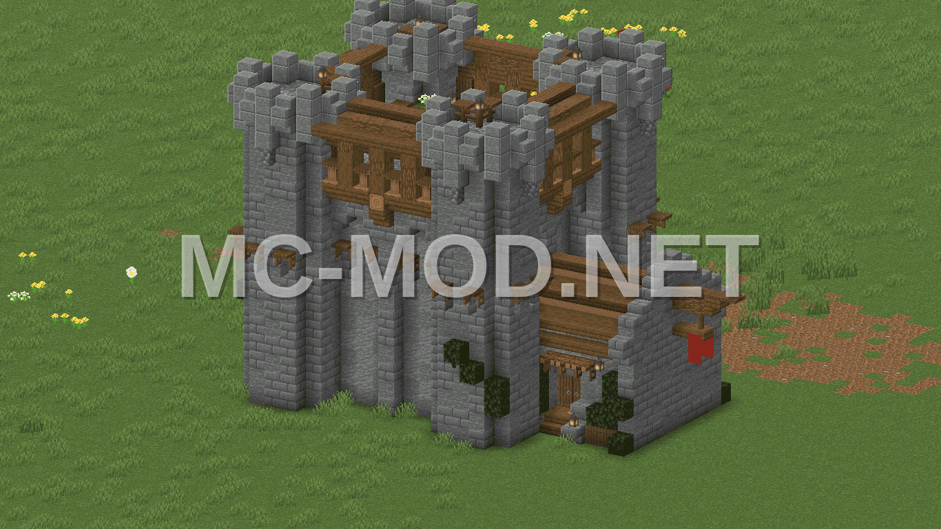 Medieval Manor House – Stone & Oak Base