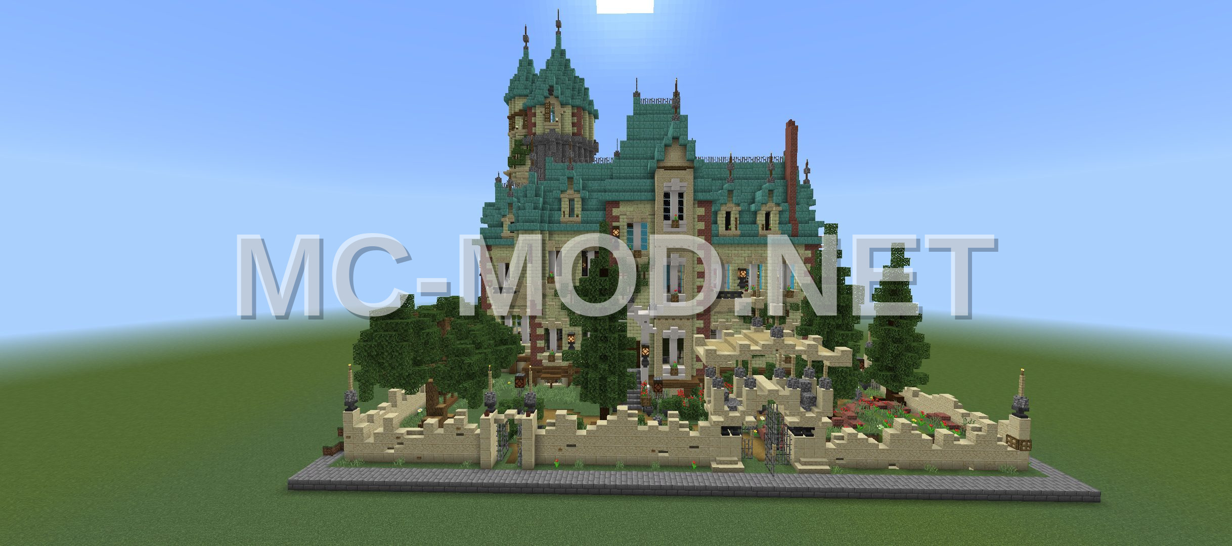 Medieval Mansion With Tower