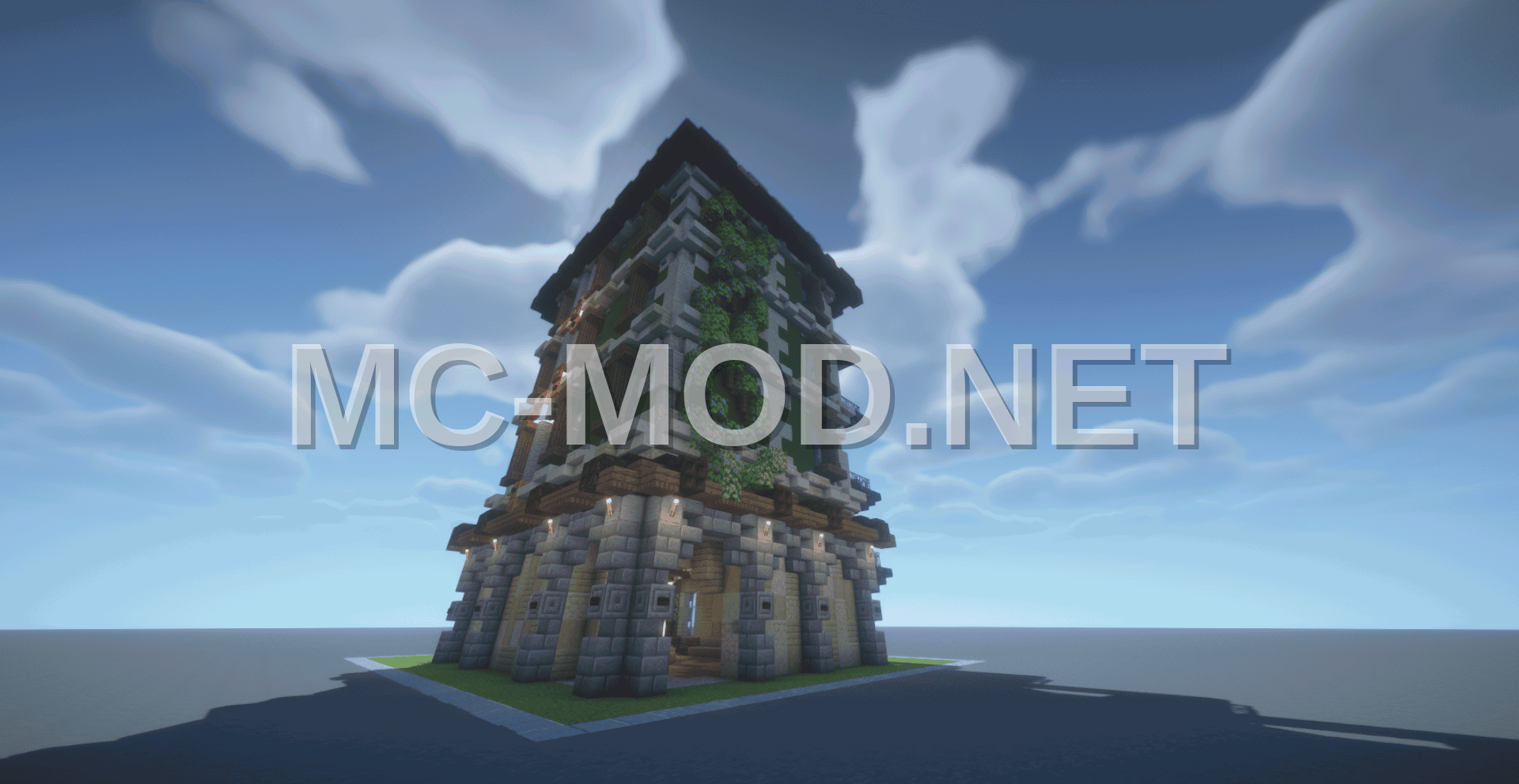 Medieval Stone And Timber Tower