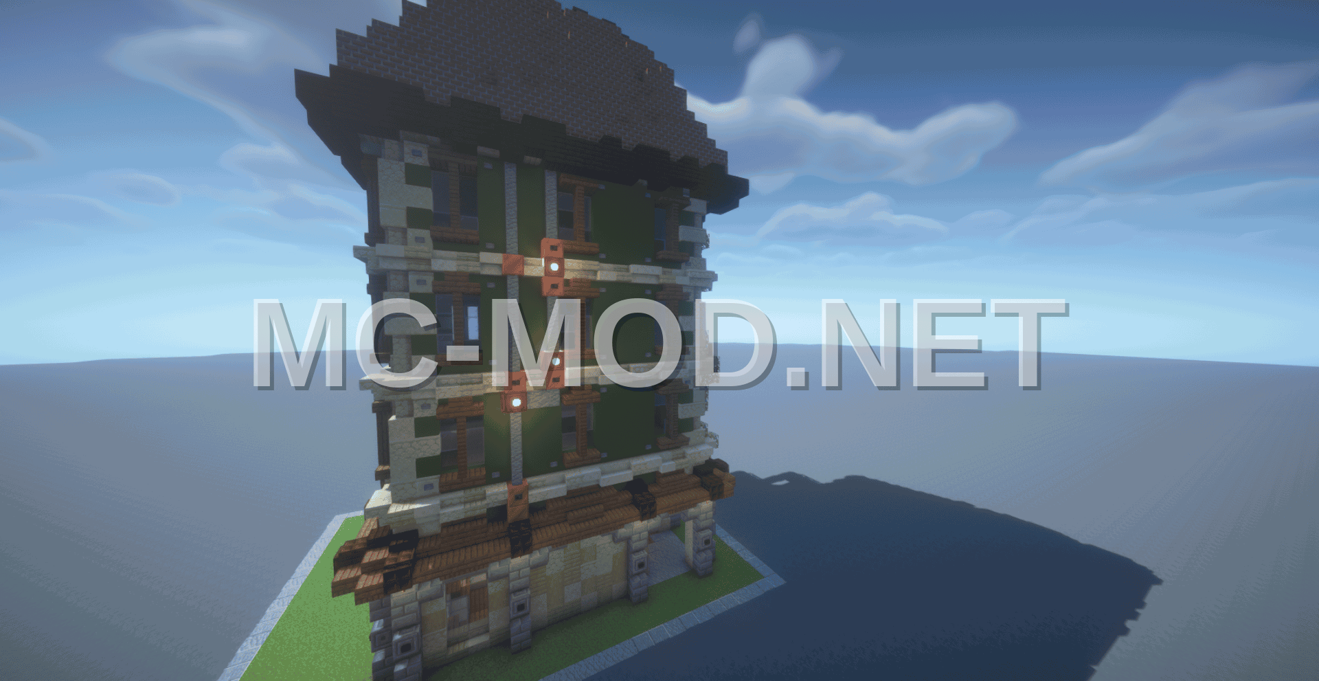 Medieval Stone And Timber Tower