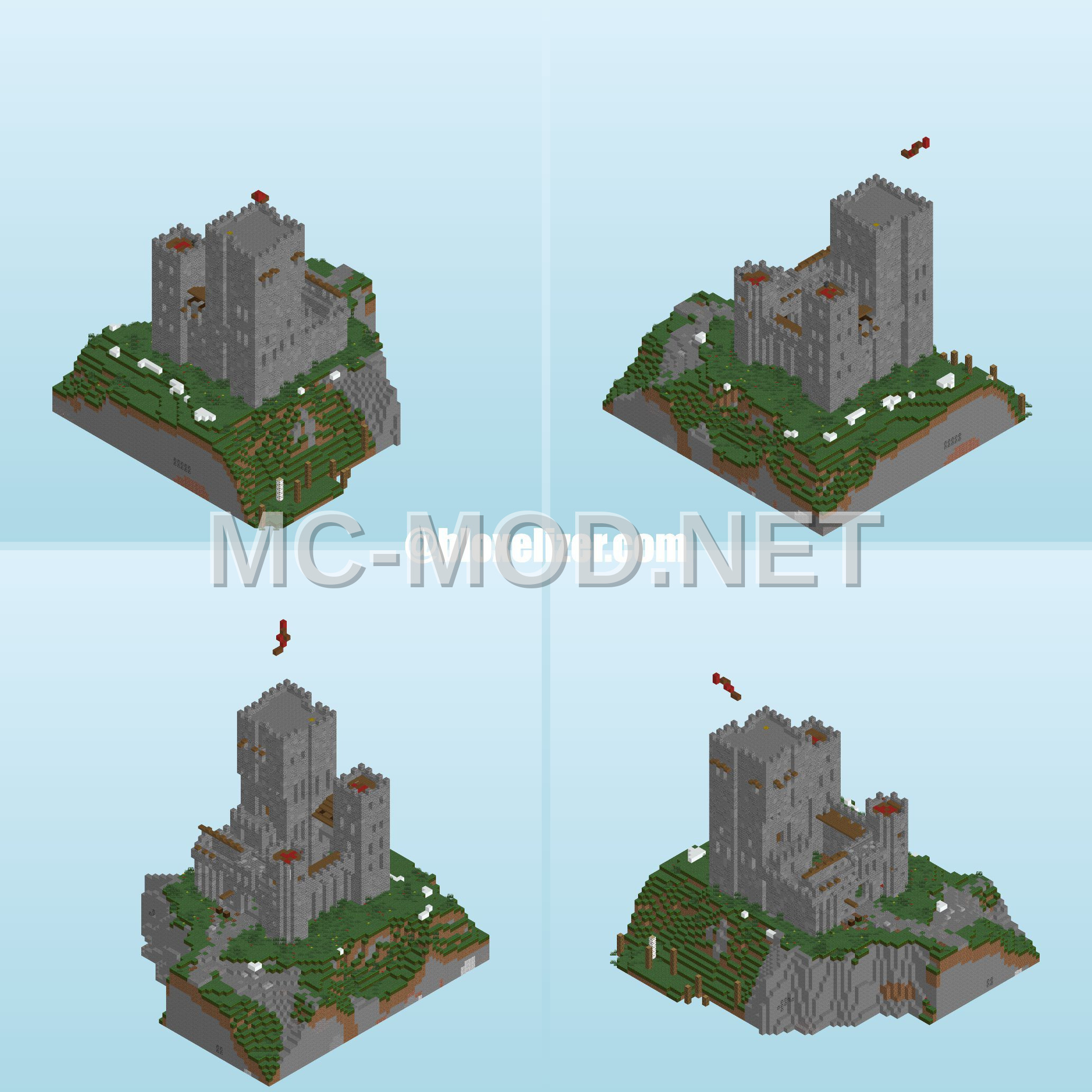 Medieval Stone Castle Base