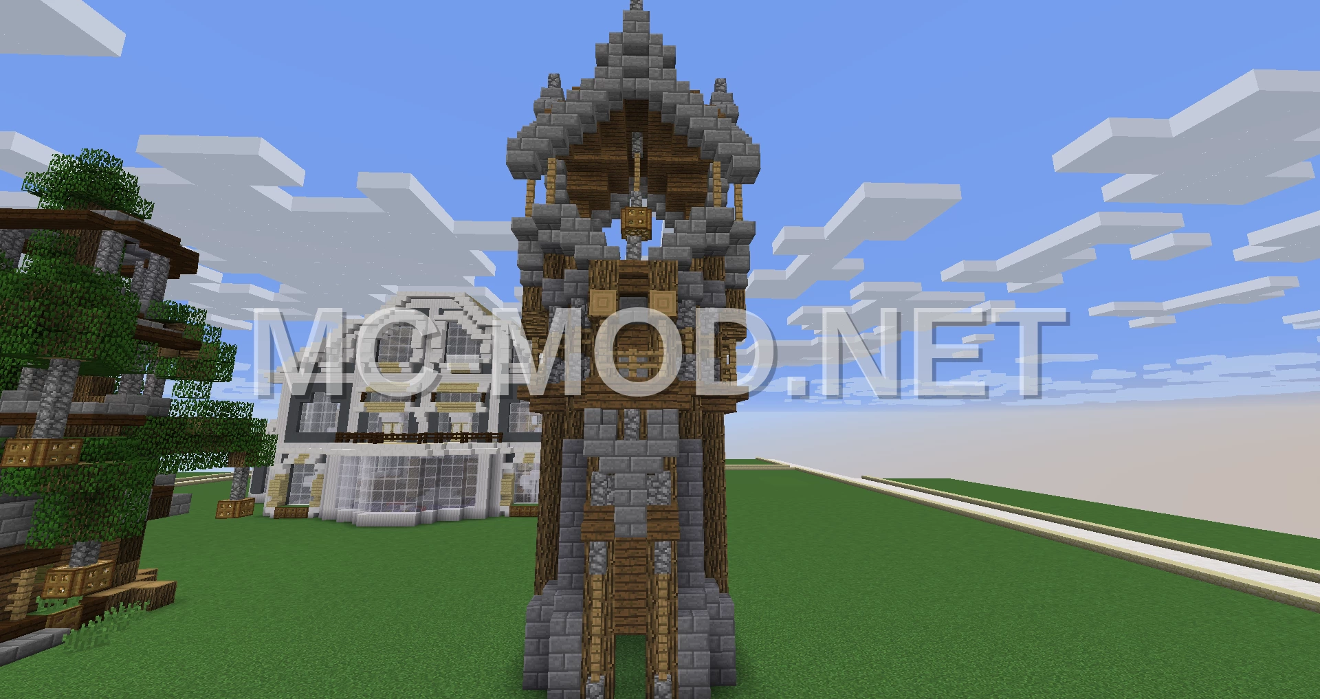 Oak Log Medieval Tower