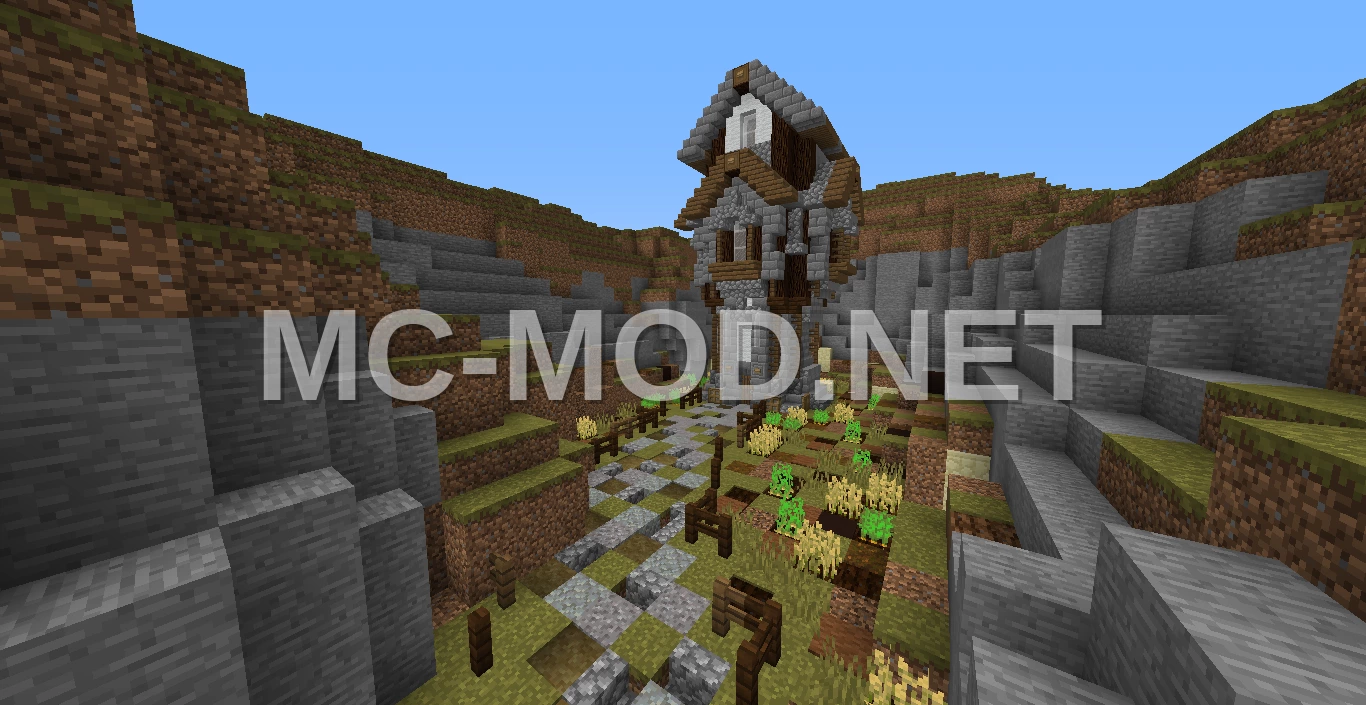 Medieval Stone Brick Tower – 832 Blocks