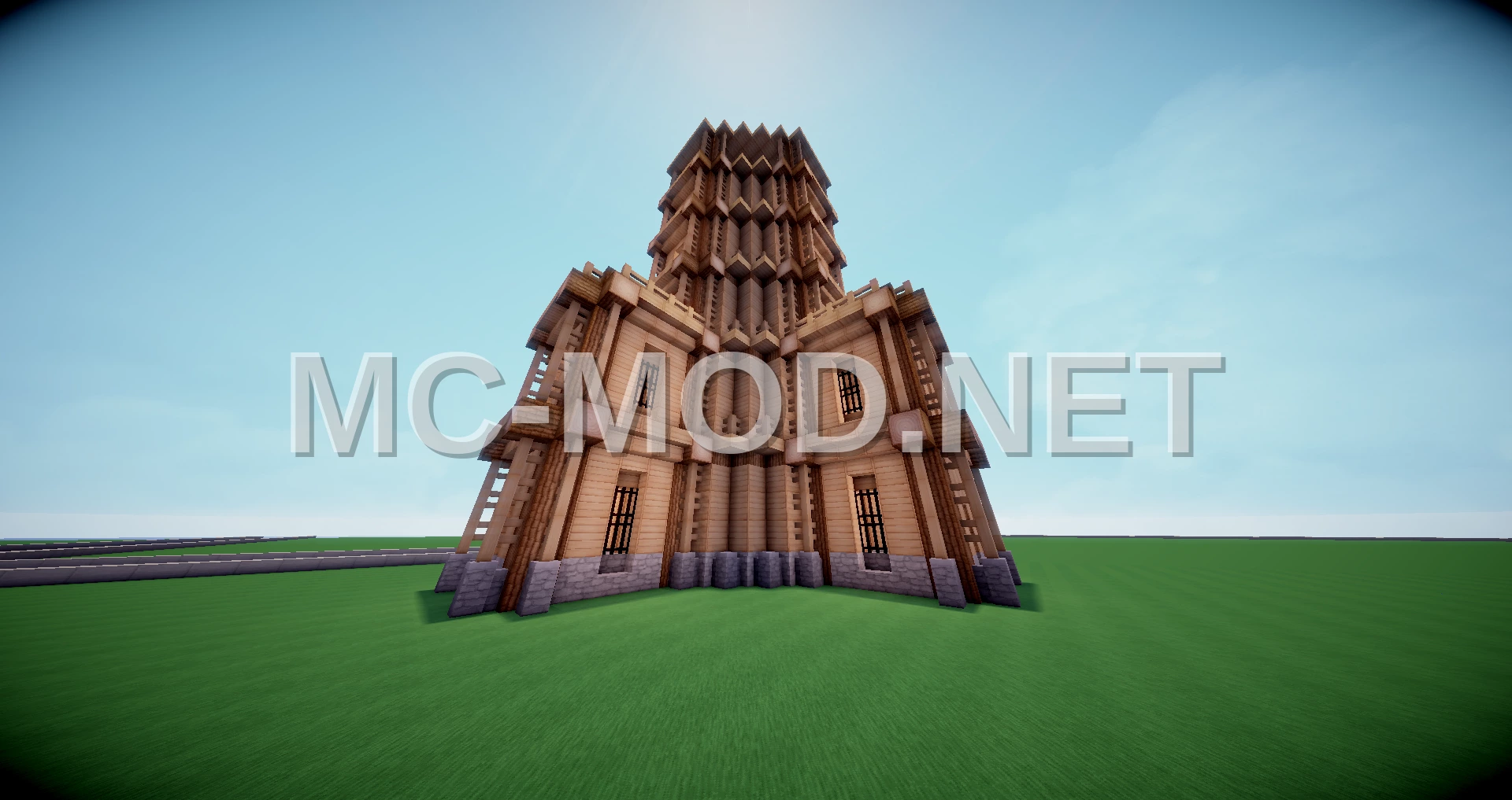 Medieval Oak Tower Structure