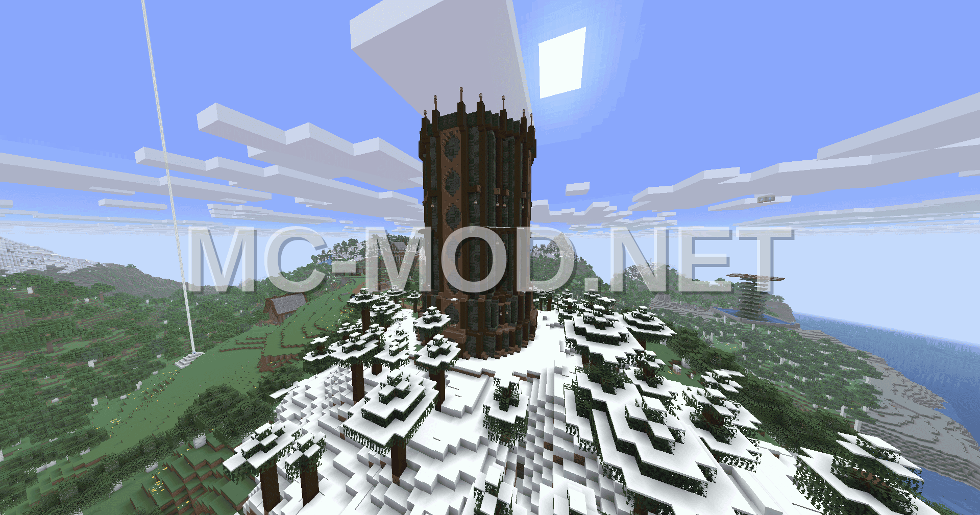 Medieval Tower With Sugar Cane Farm