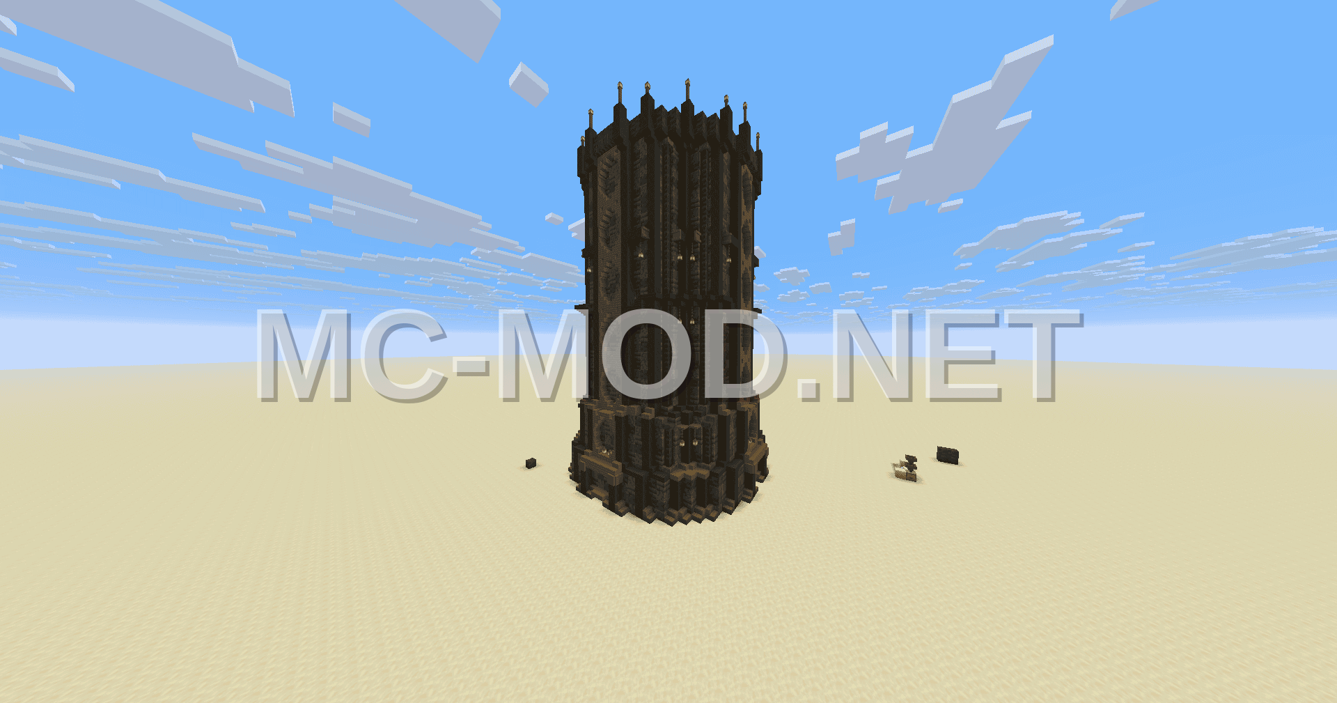 Medieval Tower With Sugar Cane Farm