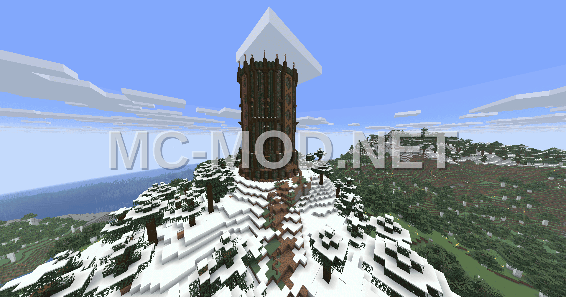 Medieval Tower With Sugar Cane Farm