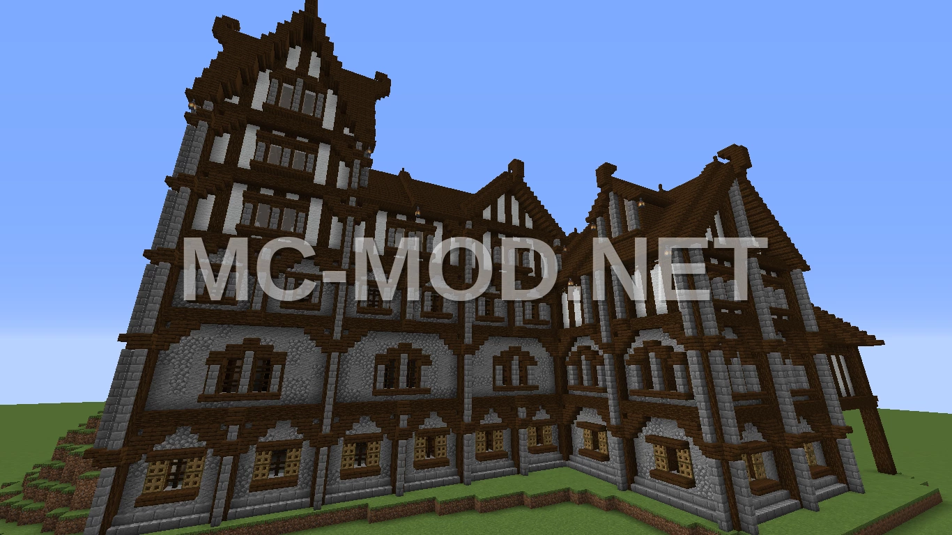 Medieval Town Building Four Structure
