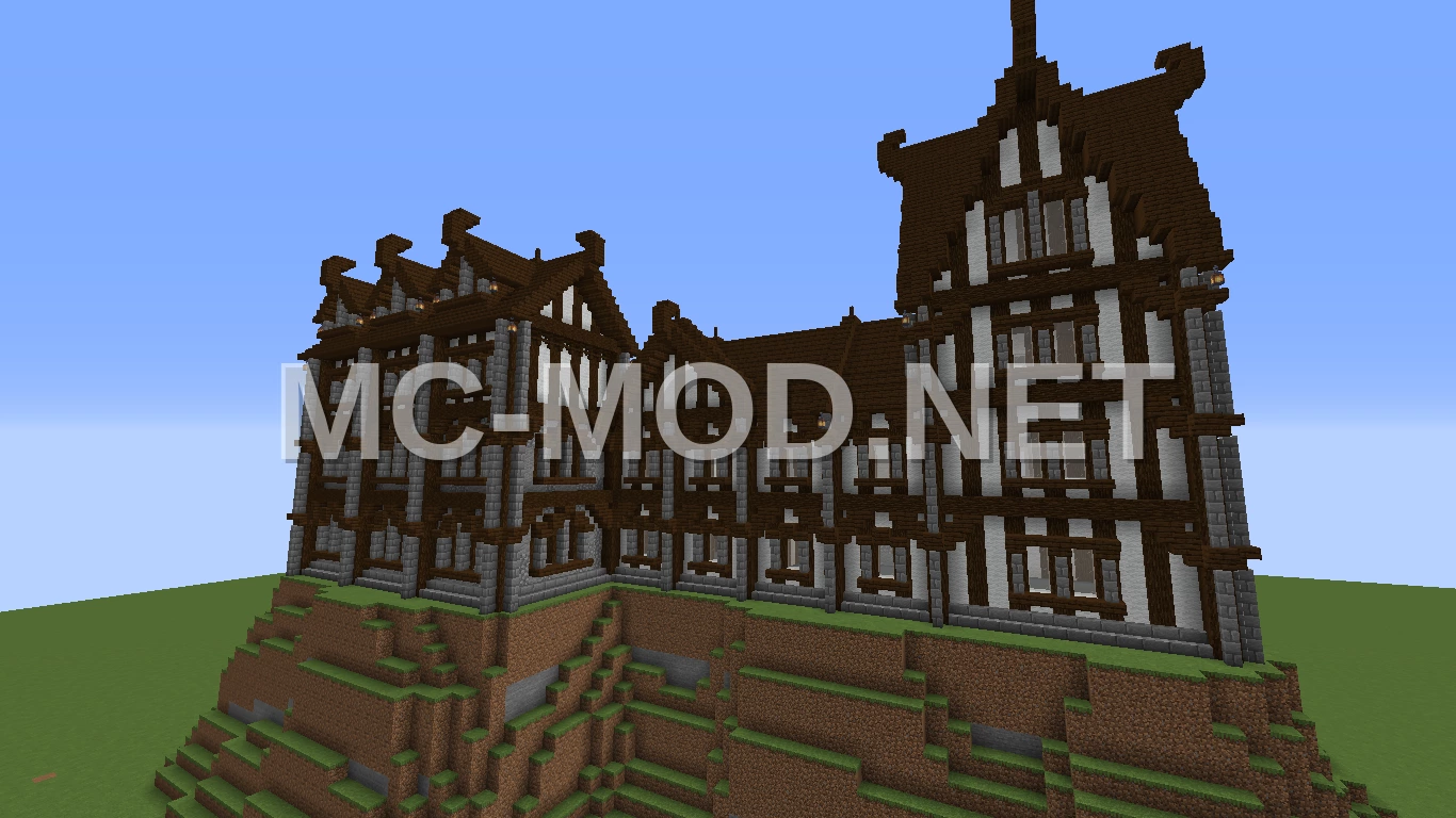 Medieval Town Building Four Structure