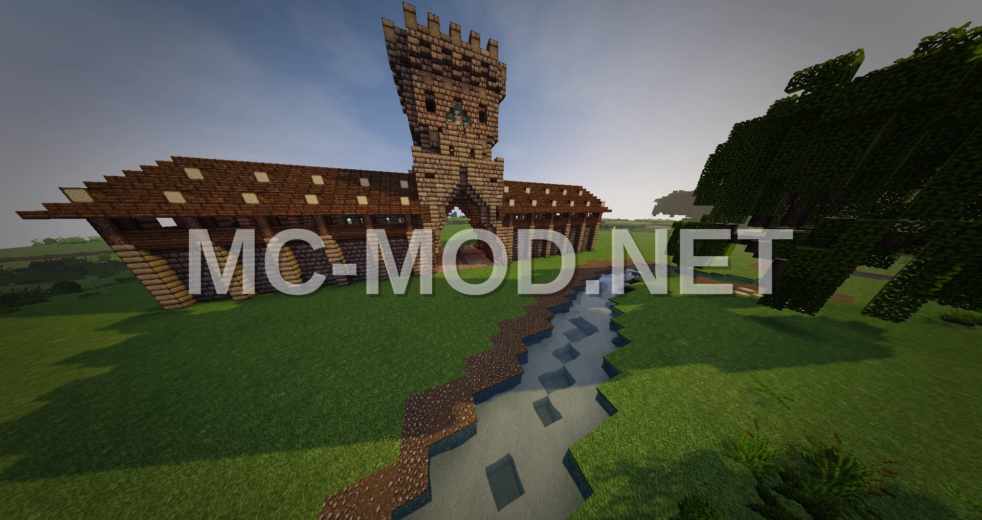 Medieval Town Gate Structure