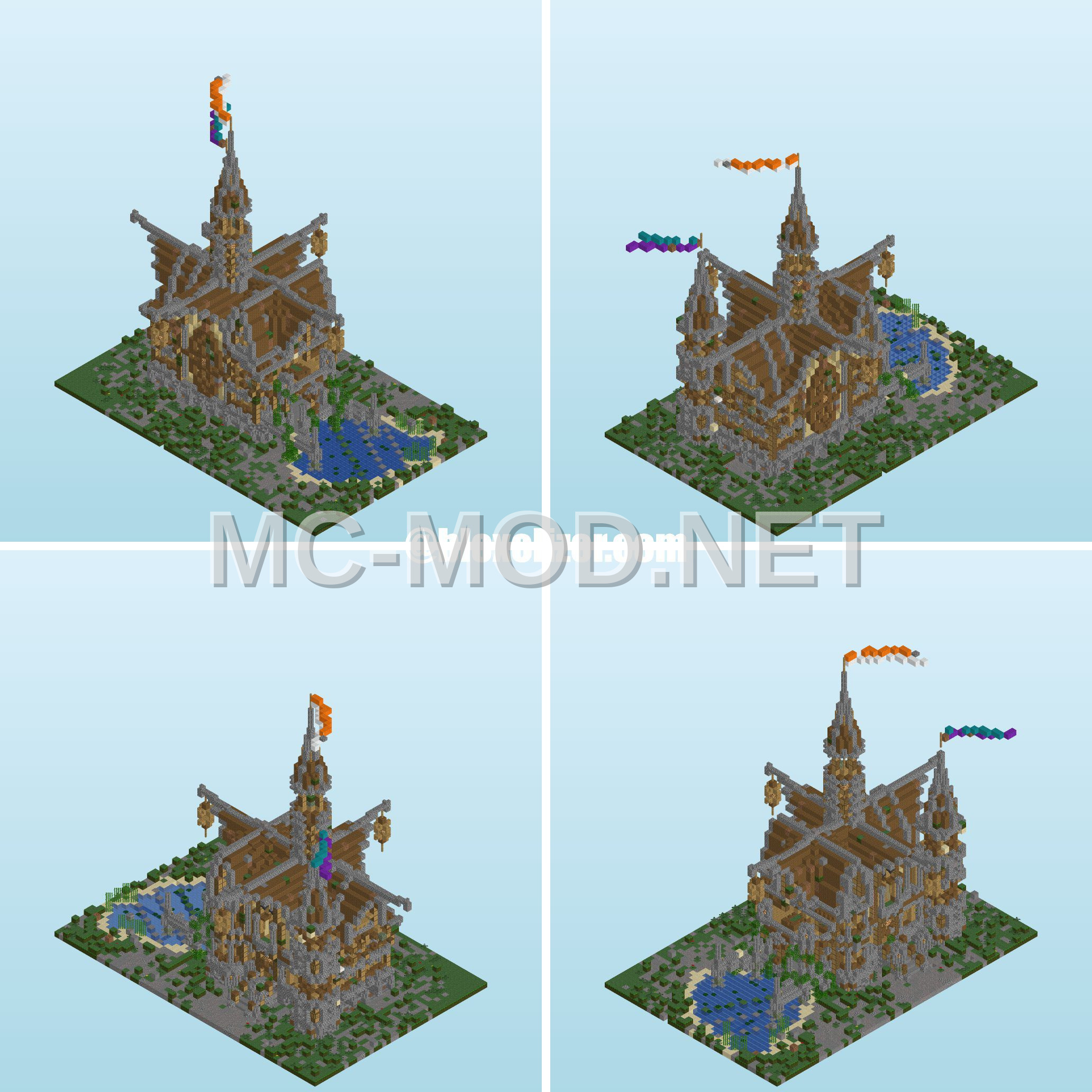 Medieval Town Hall Building