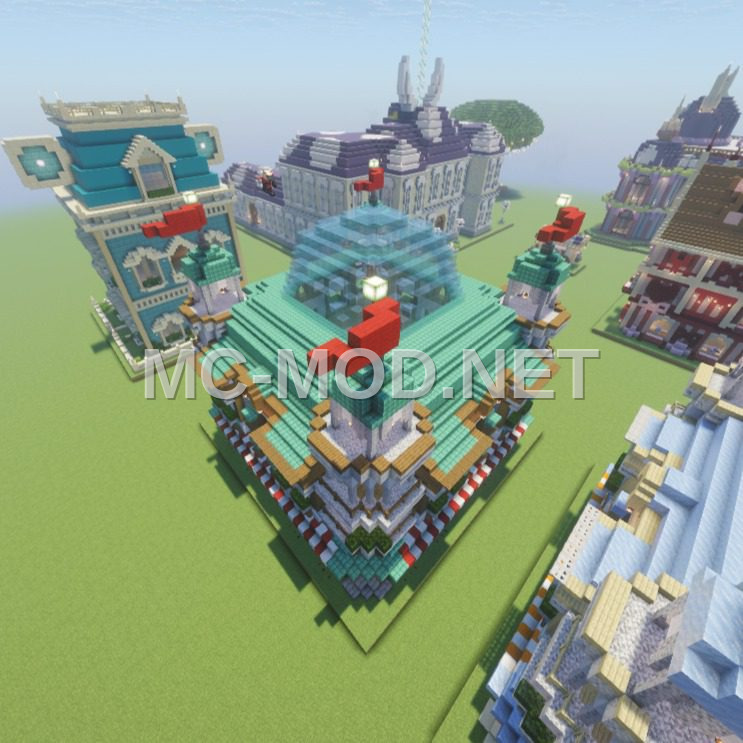 Medieval Turquoise Shop With Dome