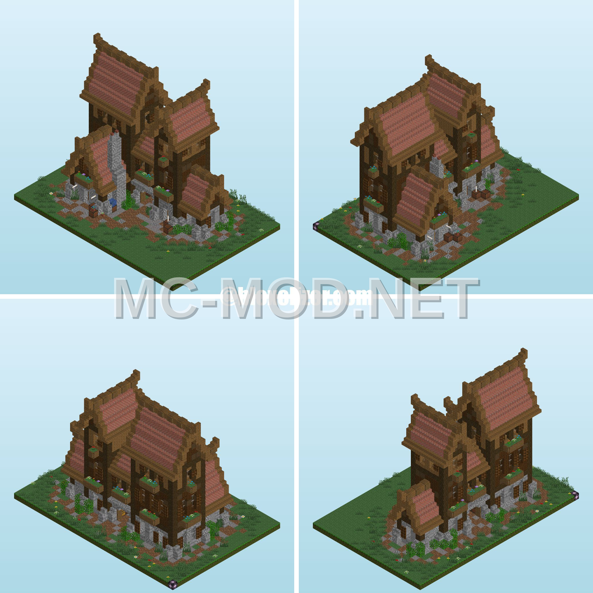 Medieval Twin Homes