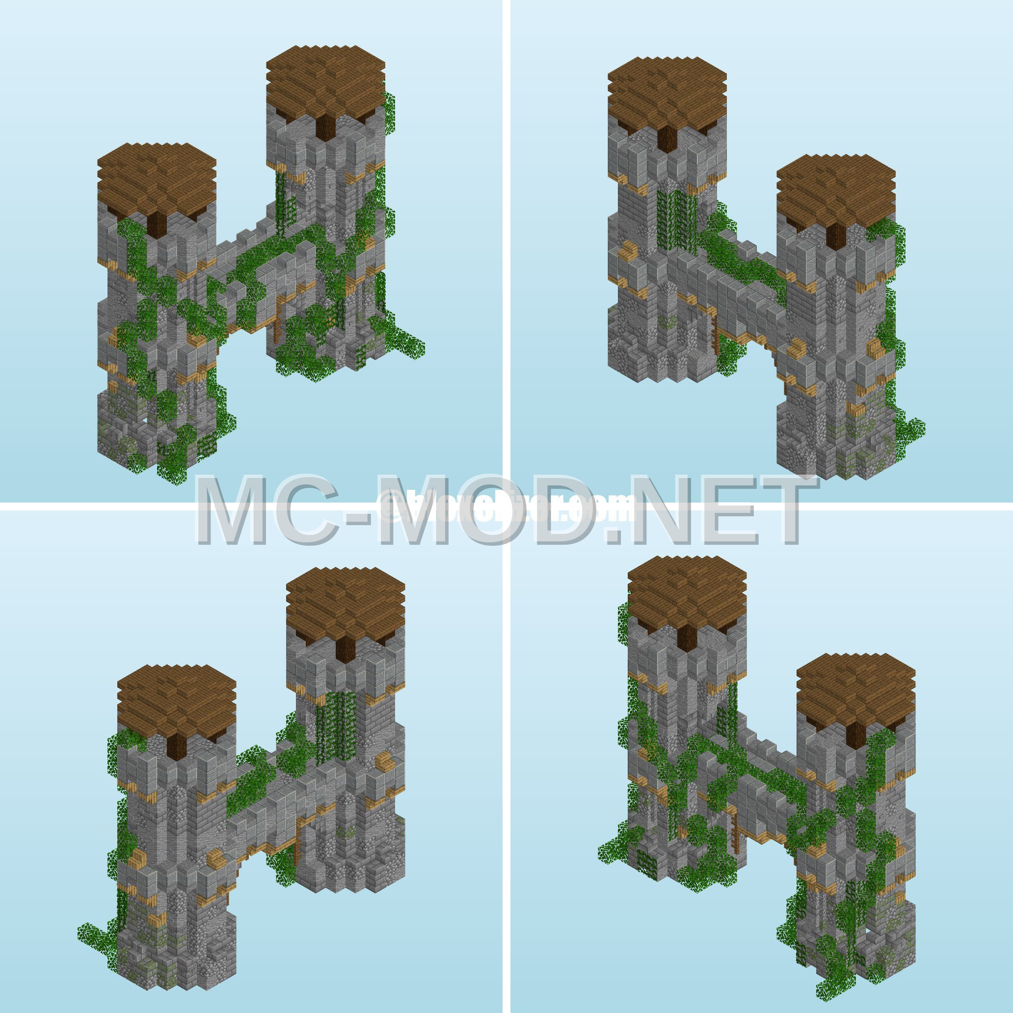 Medieval Twin Tower Gatehouse
