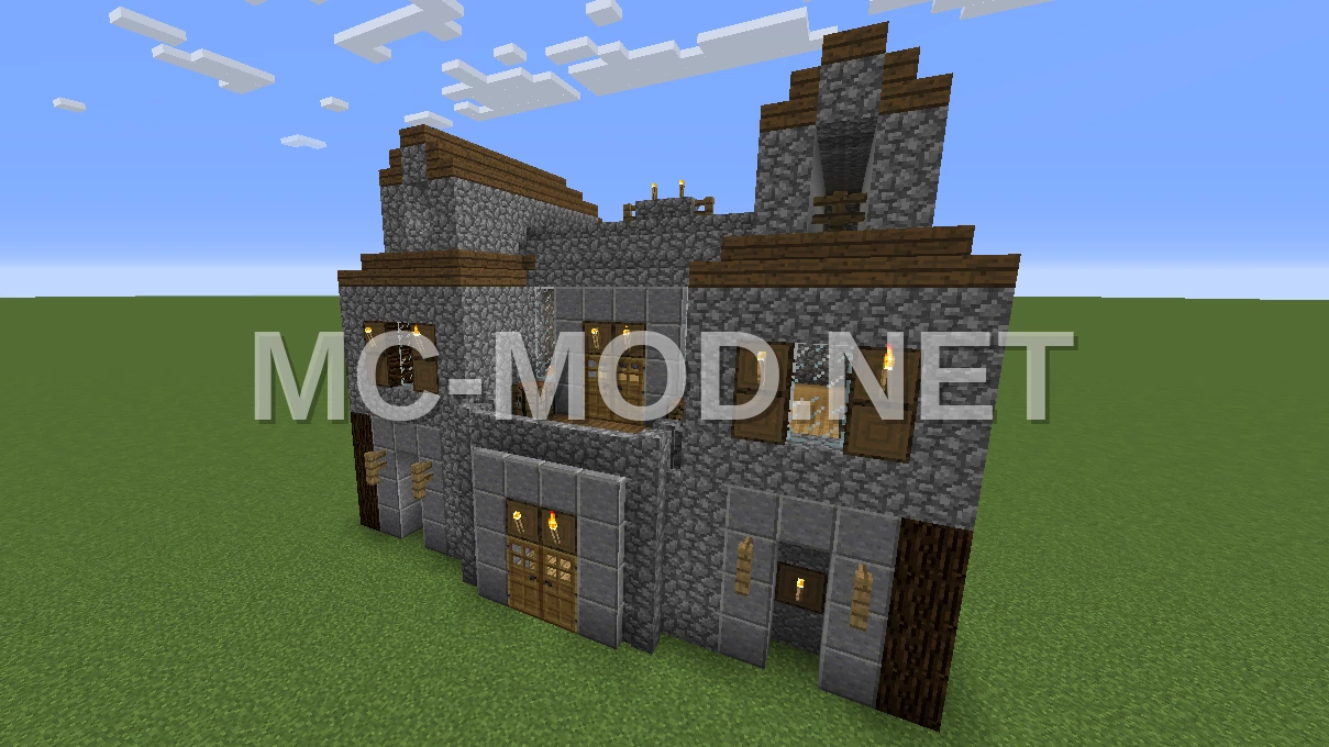 Medieval Two-Story House