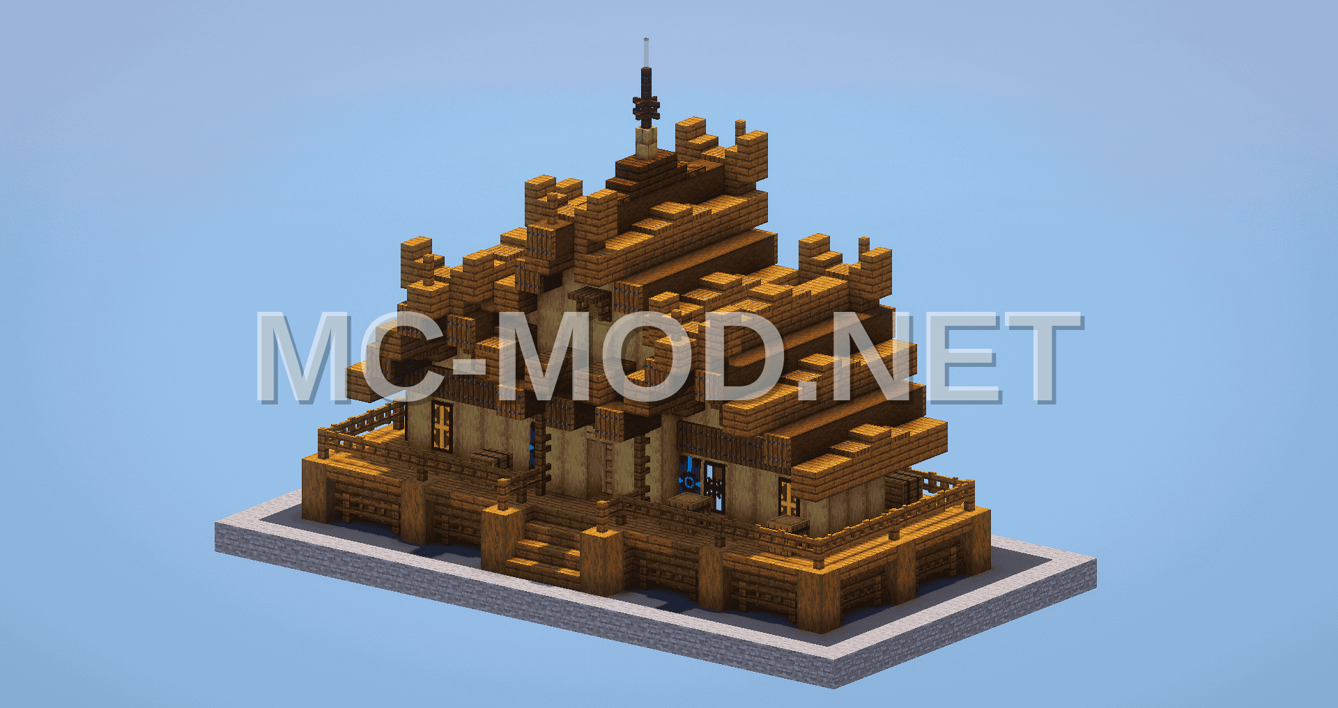 Medieval Viking Wooden Base House