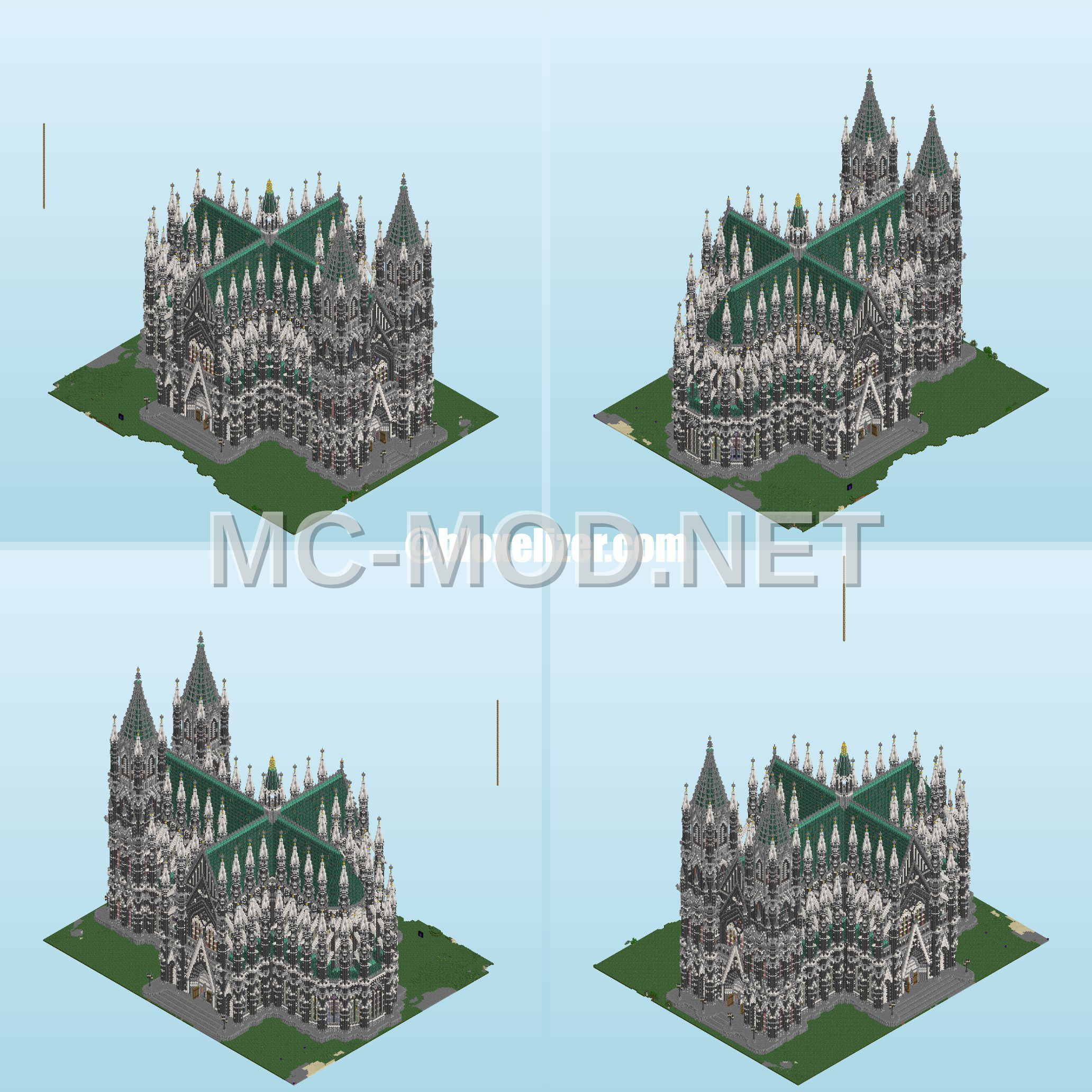 Medieval Deepslate Church – Large Scale