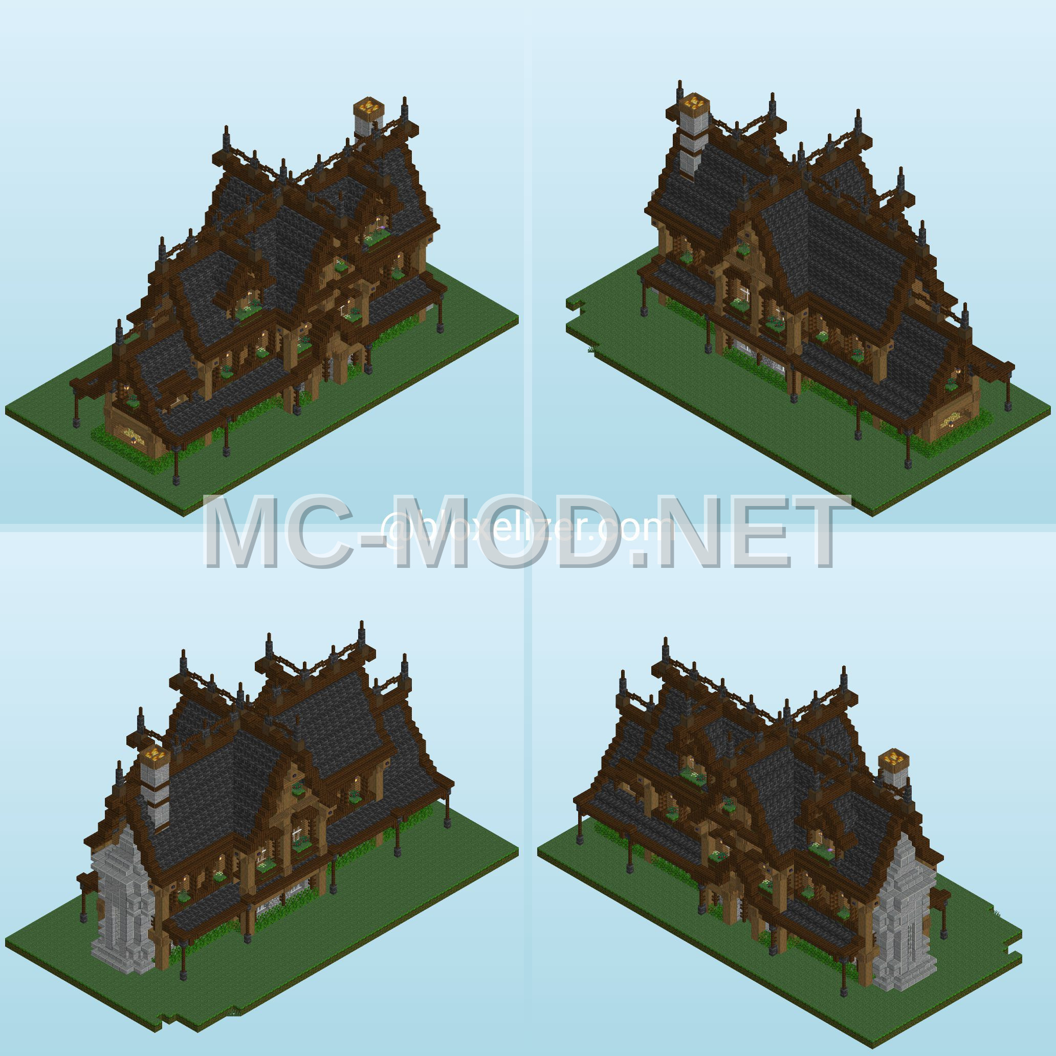 Medieval Spruce Village House