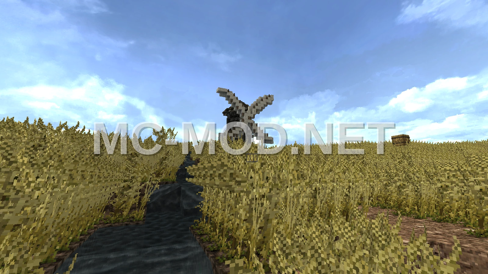 Medieval Windmill – Cobblestone & Wool