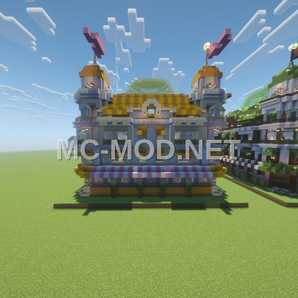 Medieval Yellow Market Stall