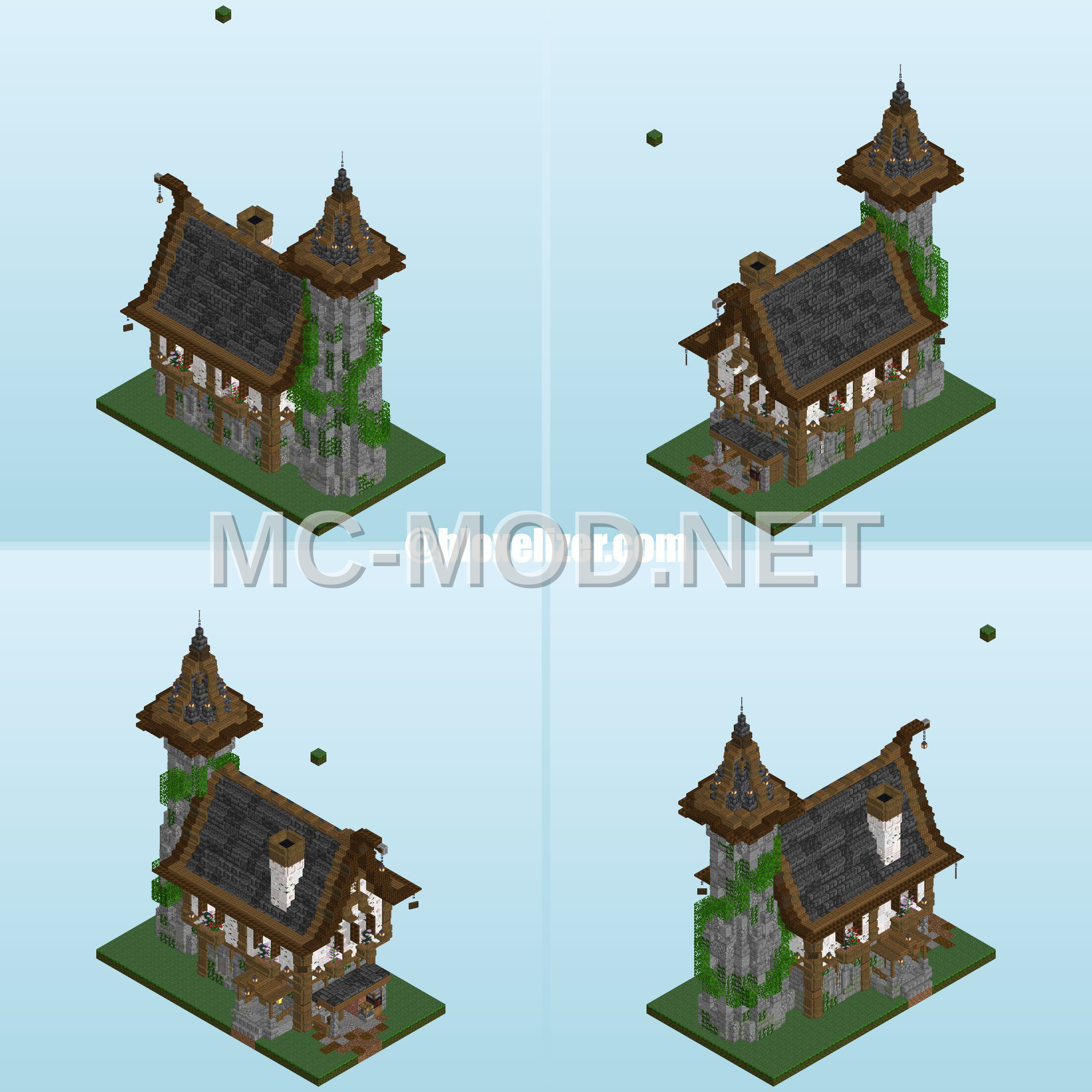Spruce Log Medieval House
