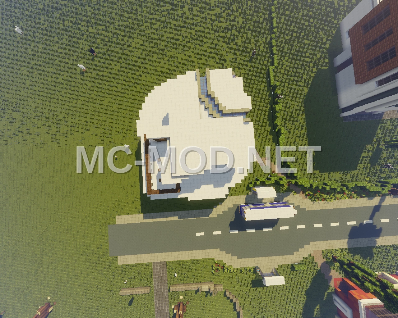 Medium Modern Villa For Minecraft