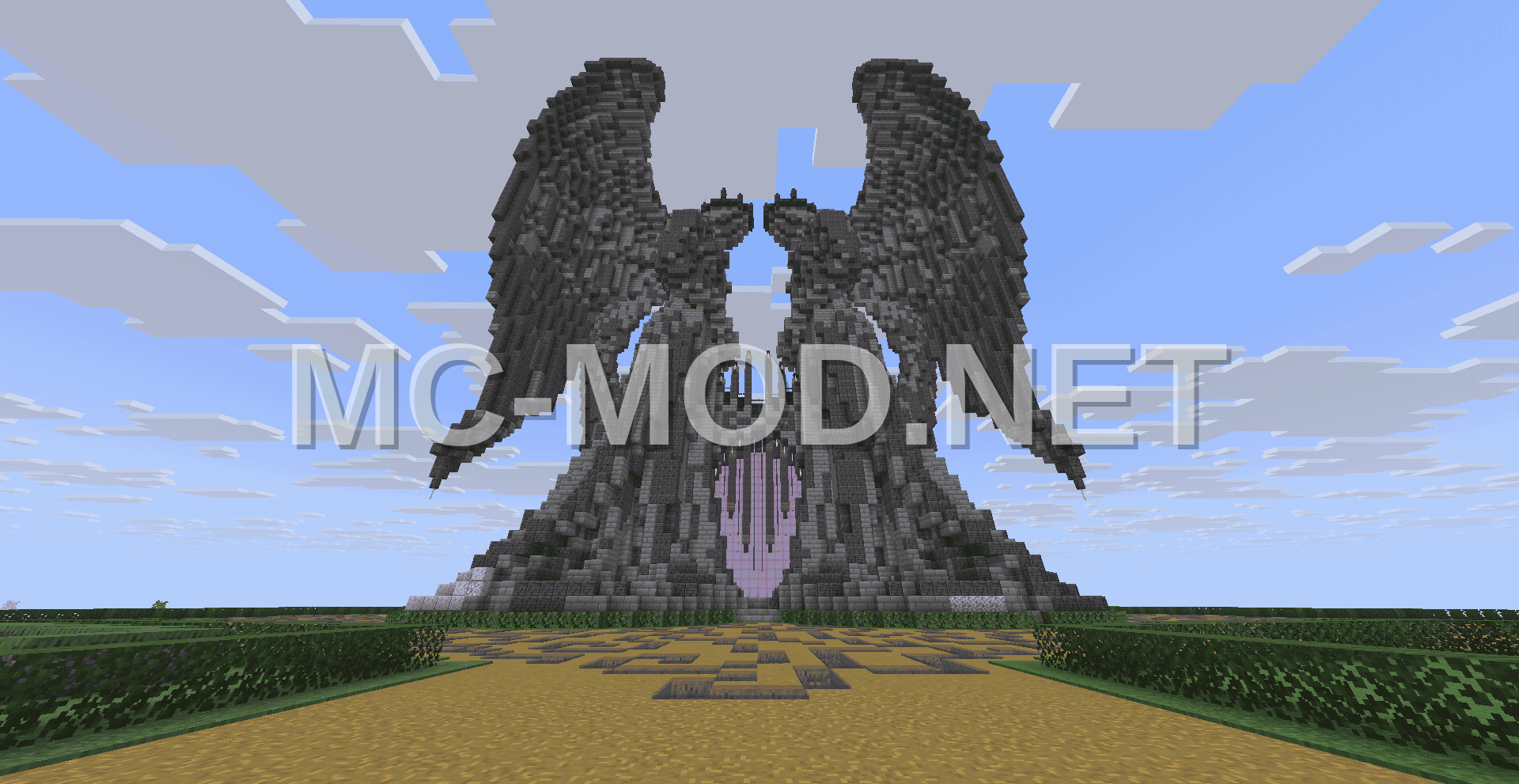 Mega angel statue