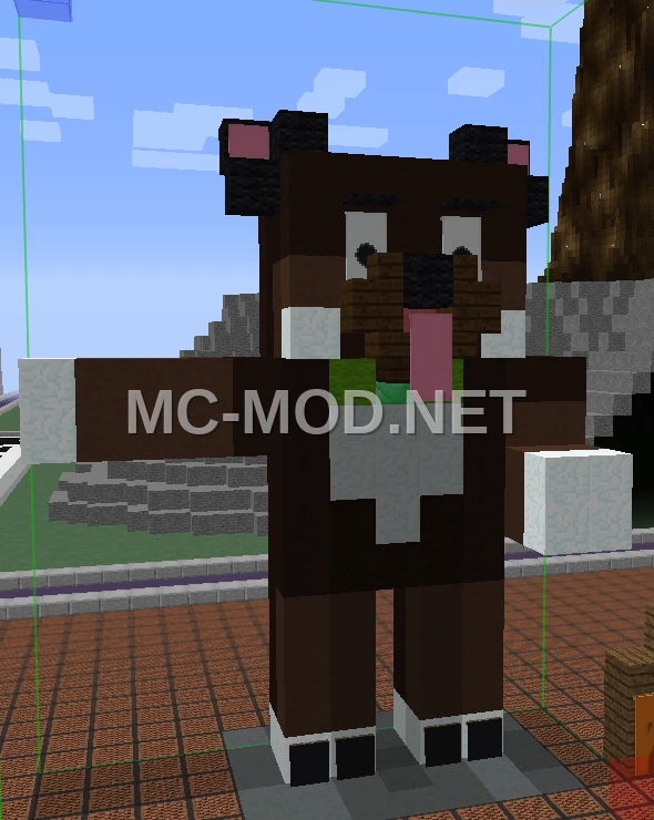 Minecraft Dog Statue