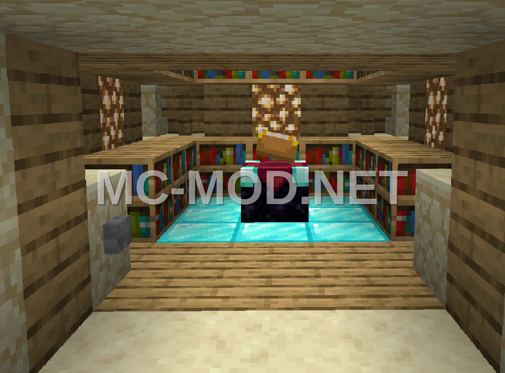 Minecraft Enchantment Room With Level Selector