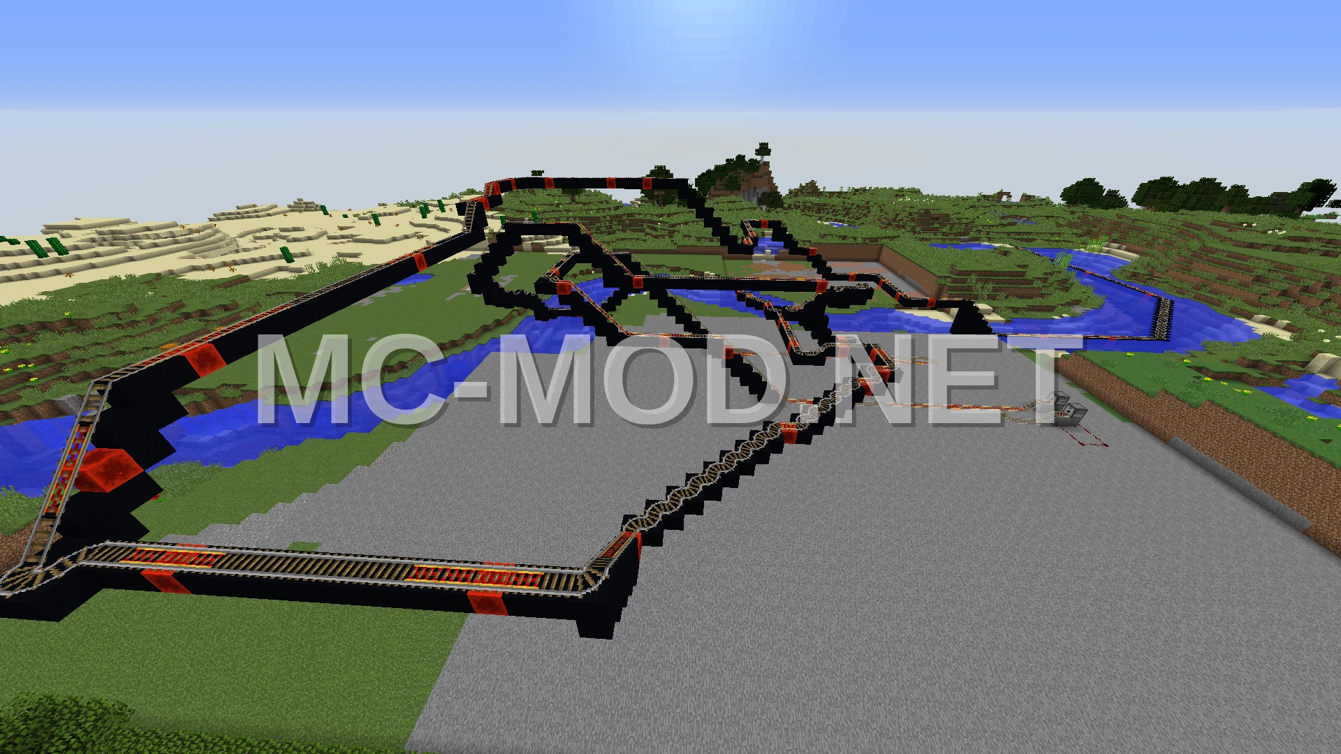 Minecraft Roller Coaster Ride