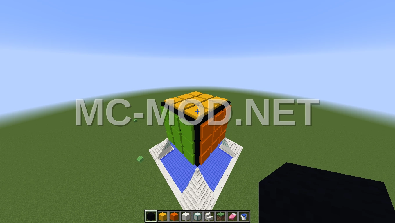 Minecraft Rubiks Cube Pixel Art