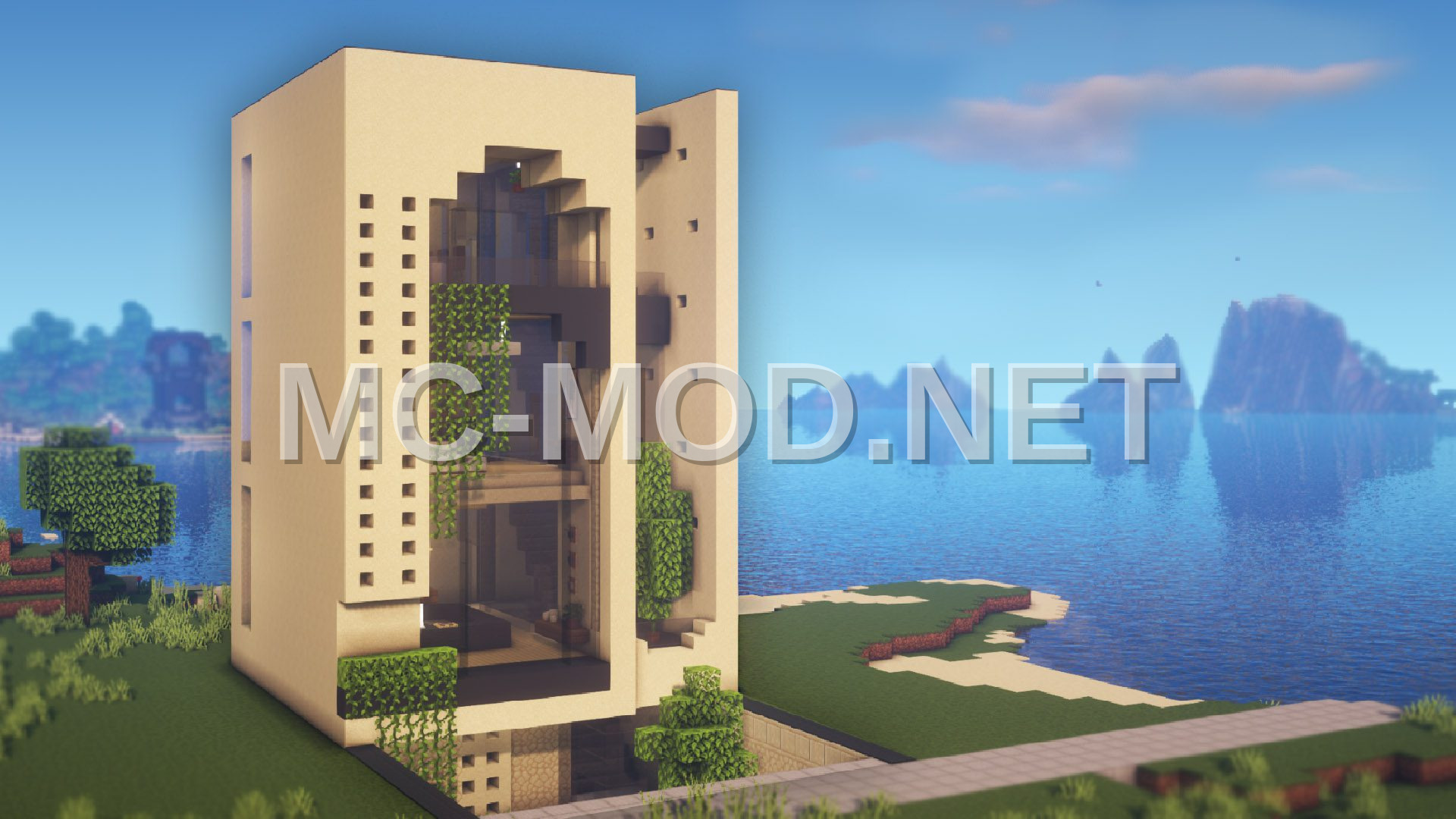 Minecraft Sandstone House Build