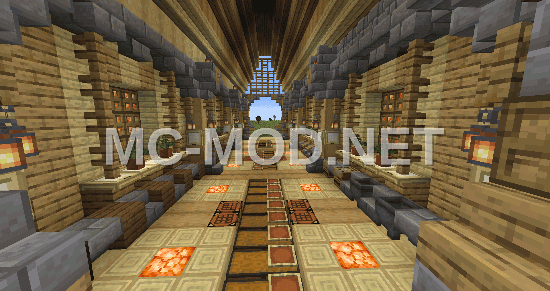 Minecraft Trading Hall Design