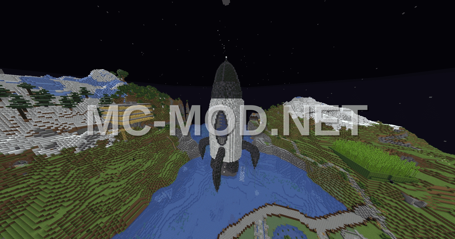 Mob Grinder Rocket Decoration