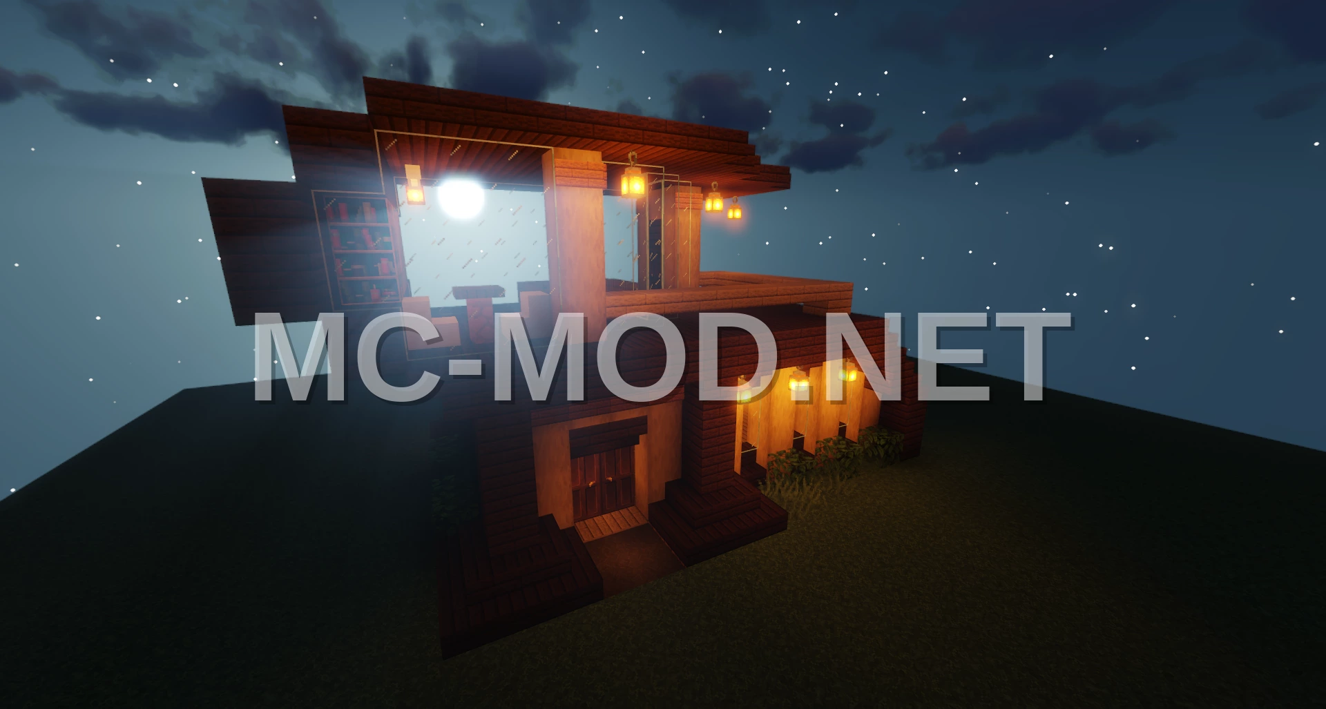 Modern Wooden 2-Story House