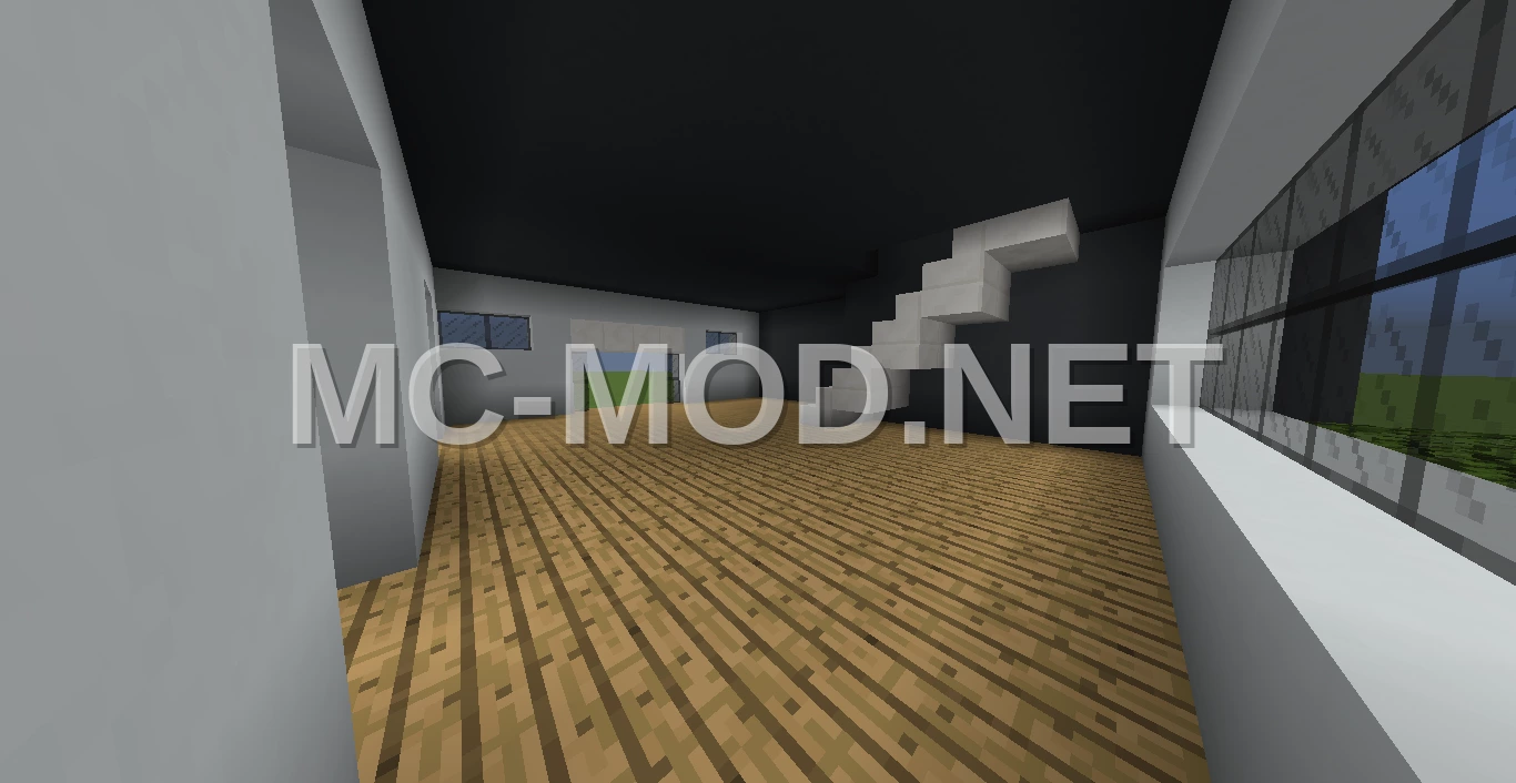 Modern Apartment Block – White Concrete