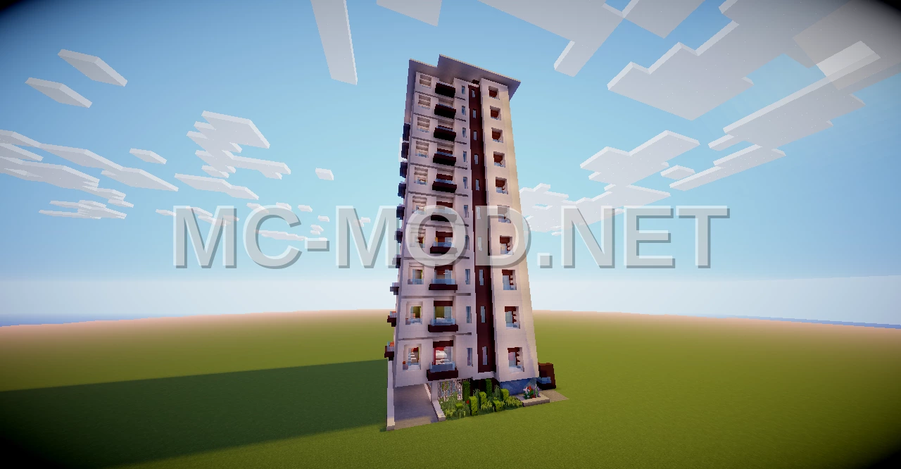 Modern Apartment Tower – 10 Floors