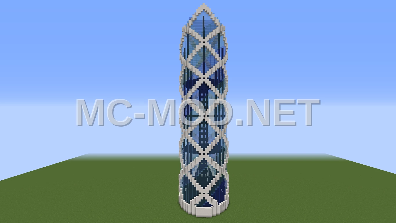 Modern Blue Glass Tower
