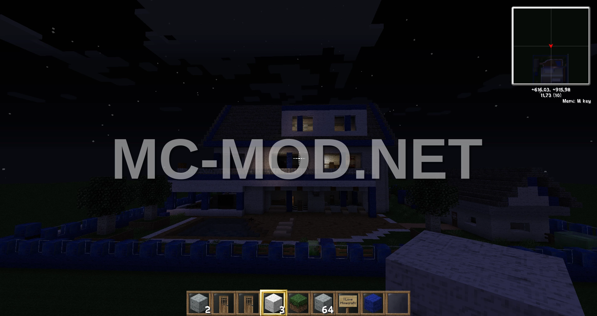 Modern Blue Villa