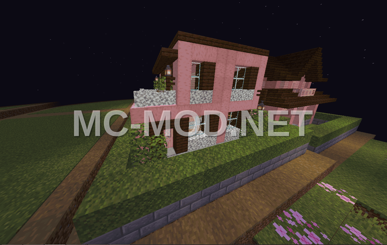 Modern Cherry Wood House 16×16