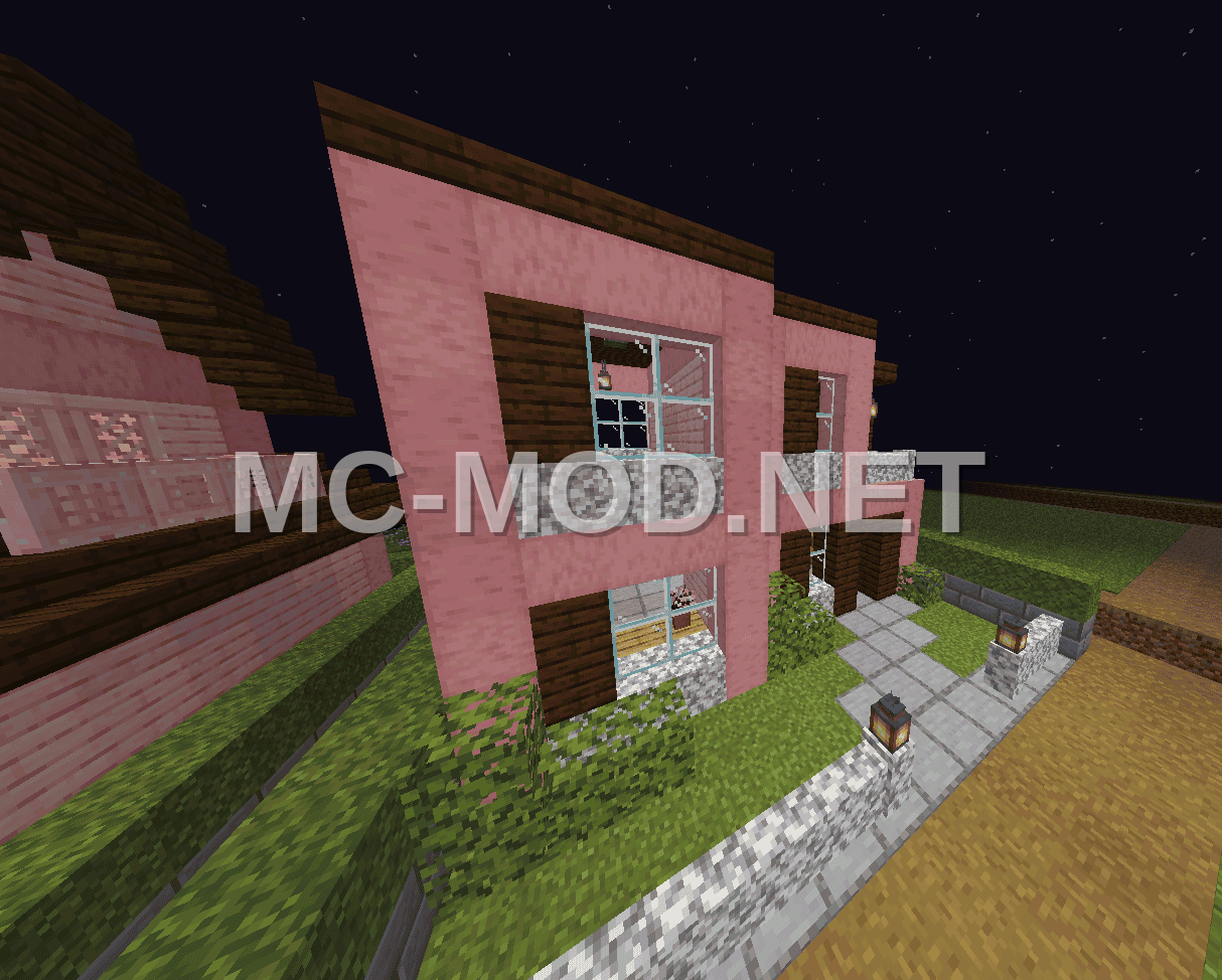 Modern Cherry Wood House 16×16
