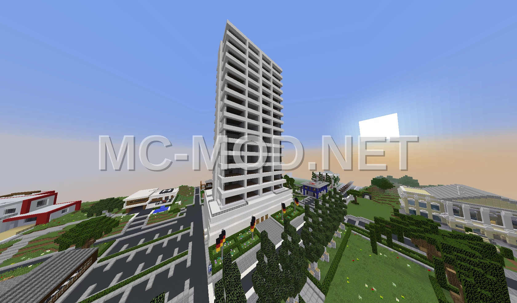 Modern City Hotel Building