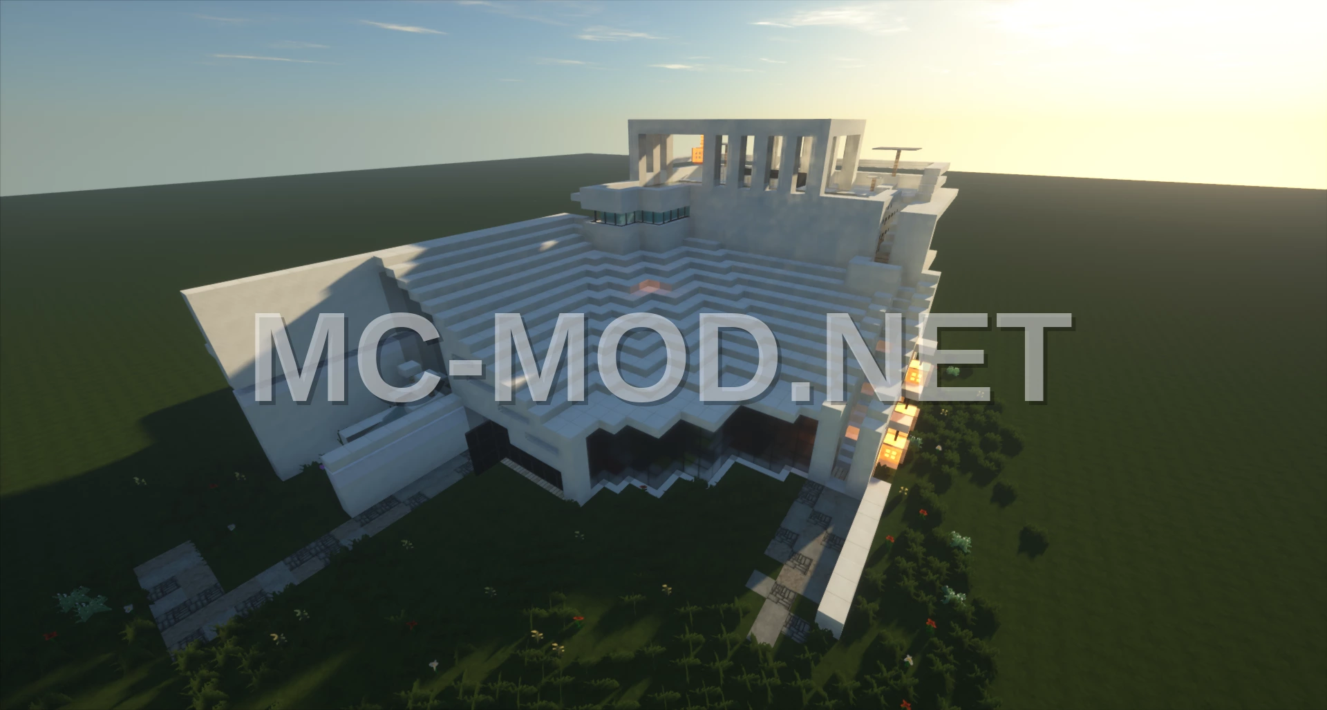 Modern Quartz Home With Rooftop Pool