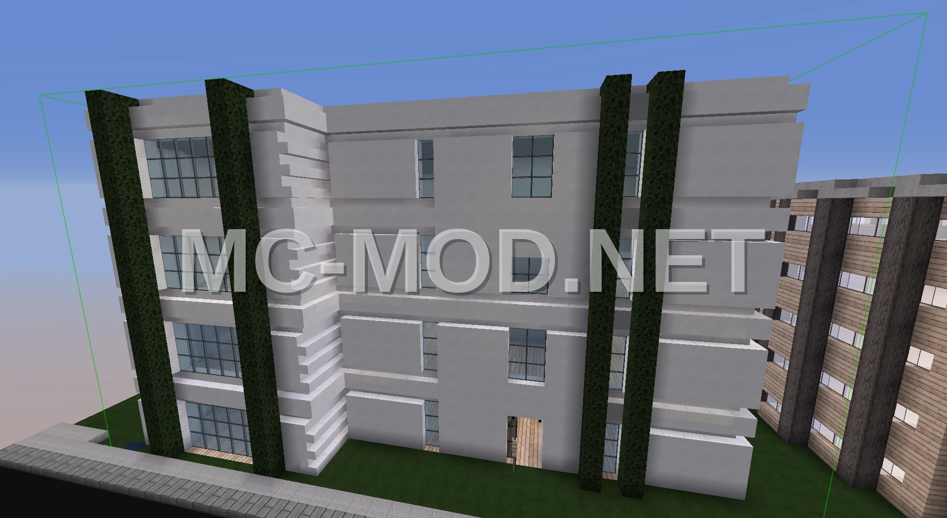 Modern Four Room Building